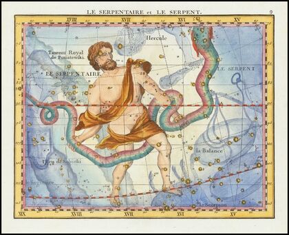 La Serpentaire et Le Serpente (Ophiucus & Serpens) (1776)