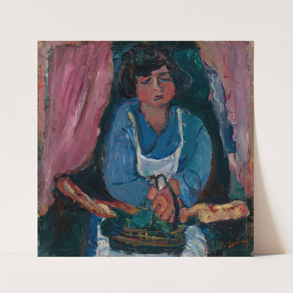 La Servante En Bleu (circa 1934) by Chaïm Soutine