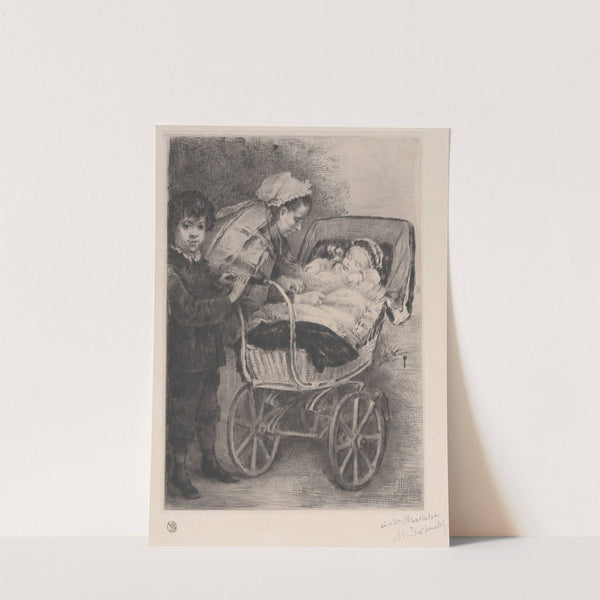 La Sortie de bébé (1878) by Marcellin-Gilbert Desboutin