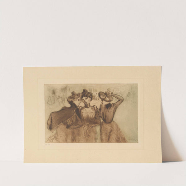 La sortie des trois midinettes (1900) by Théophile Alexandre Steinlen