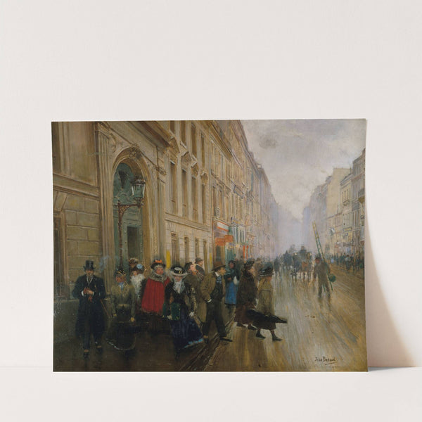 La sortie du conservatoire de musique (1899) by Jean Béraud