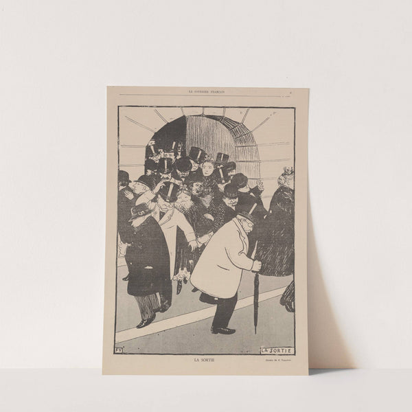 La sortie – Le Courrier Français (1894) by Félix Vallotton