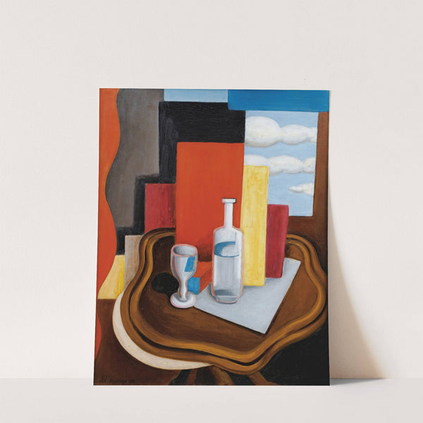 La Table Louis-Philippe À La Bouteille Et Au Verre by Roger de La Fresnaye