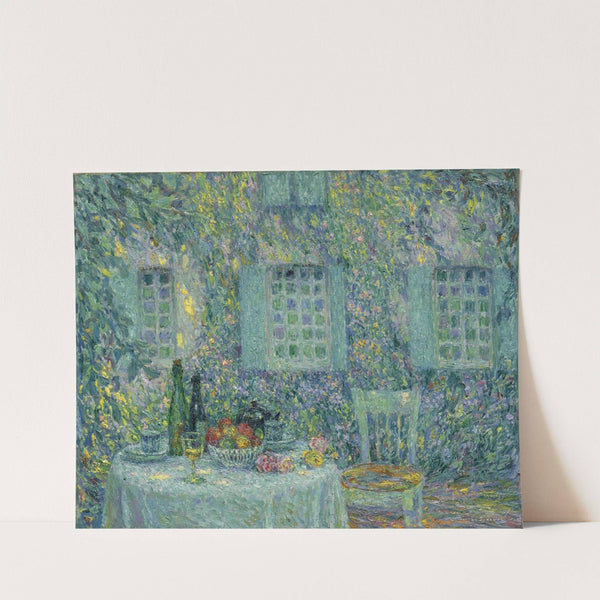 La Table, soleil dans les feuilles, Gerberoy by Henri Le Sidaner