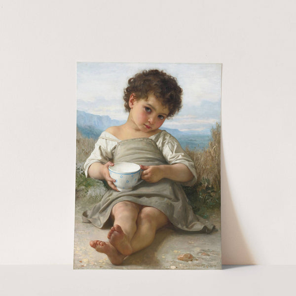 La Tasse De Lait (1879) by William Bouguereau