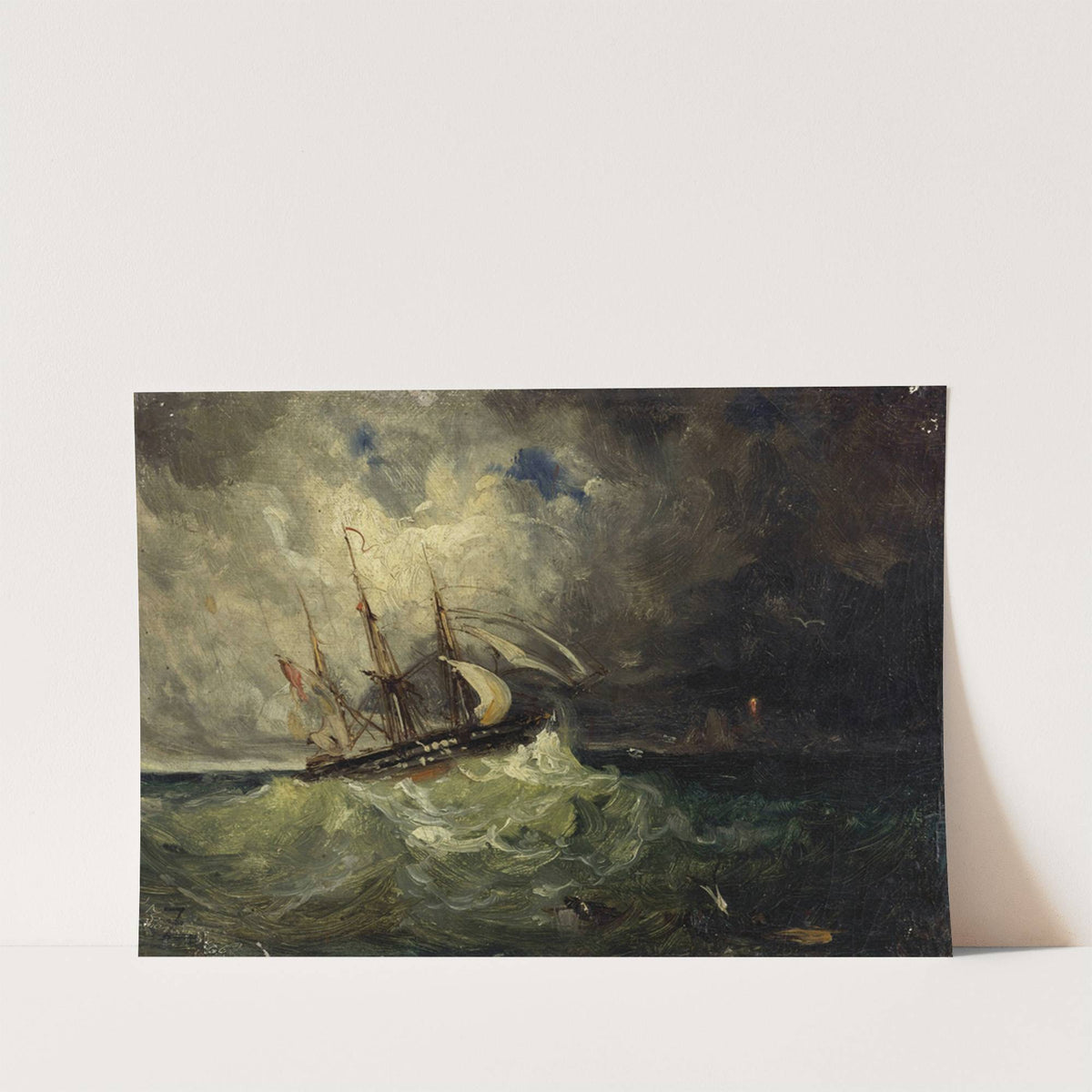 La Tempête (1846) by Félix Ziem