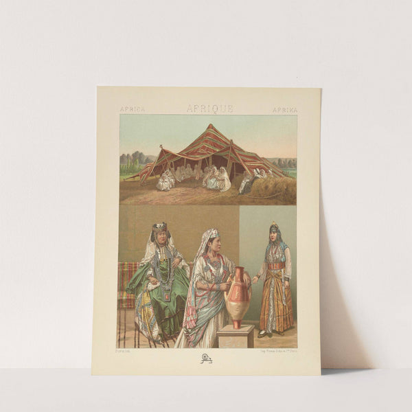 La tente arabe, les nomades et les sédentaires, costumes féminins de l’Algérie (1876-1888) by Auguste Racinet