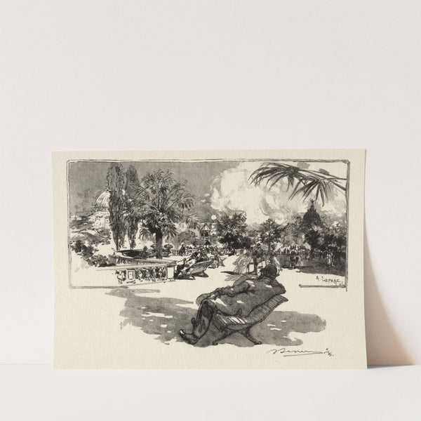 La Terrasse des Arts Libéraux (1889) by Auguste Louis Lepère