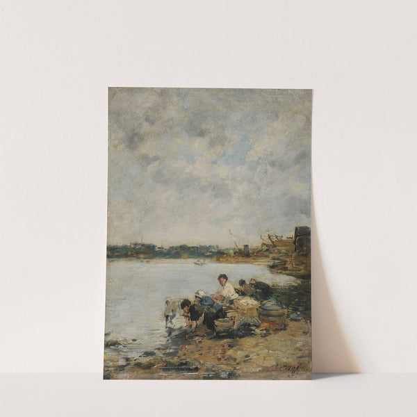 La Touques, le matin (1889) by Eugène Boudin