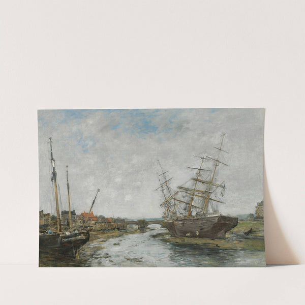 La Touques. Marée Basse (circa 1888-1895) by Eugène Boudin
