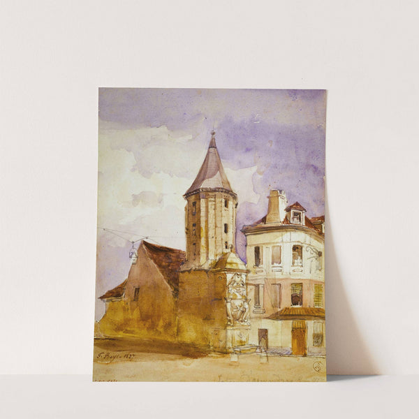 La Tour Alexandre en 1827, et la fontaine Saint-Victor by Thomas Shotter Boys