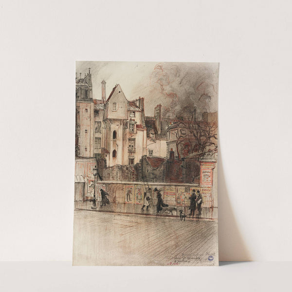 La tour de Calvin (ancien collège de Fortet), place Sainte Geneviève (1915-1945) by Charles Jouas