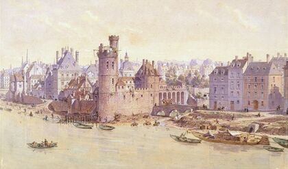 La Tour de Nesle et l’Hôtel de Guénégaud (Hôtel de Nevers) en 1650 (1915-1945) — size preview