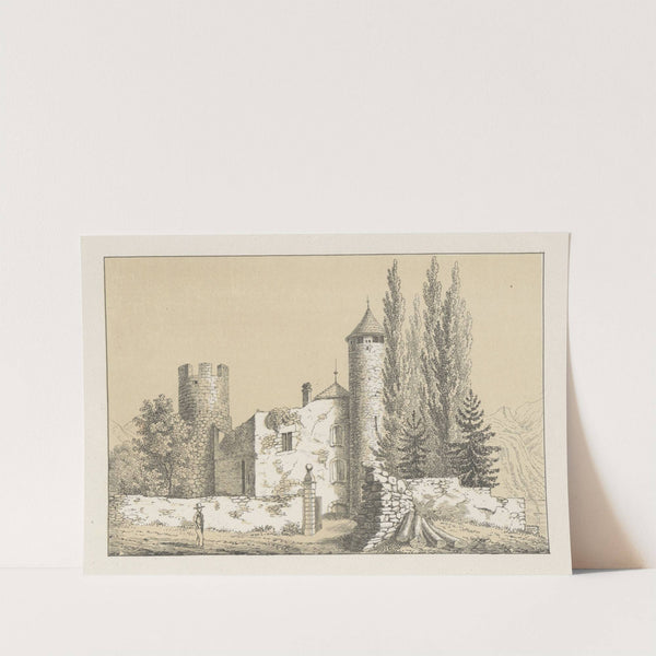 La Tour de Peilz (1840-1844) by Johann Friedrich Wagner