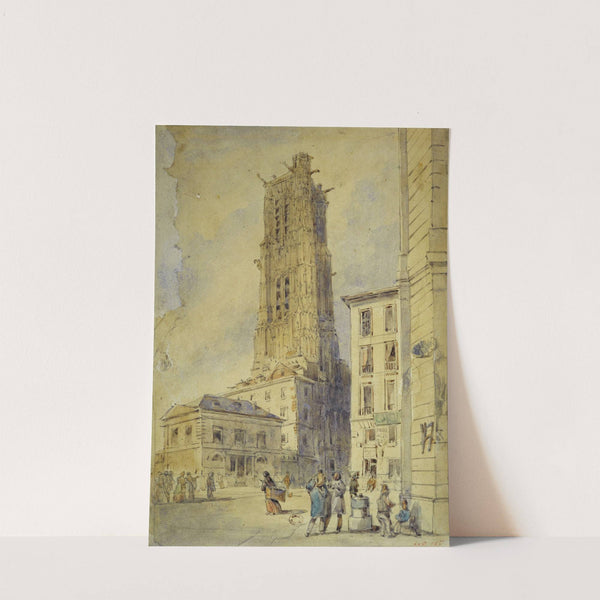 La Tour Saint-Jacques avant son dégagement by Thomas Shotter Boys