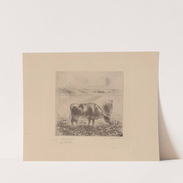 La vache (1885) by Camille Pissarro