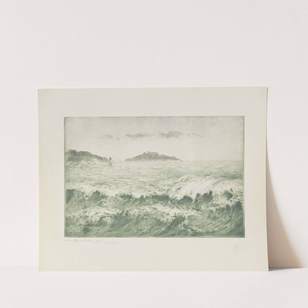 La Vague, Marseille, ou le Mistral, Marseille (The Wave or the Mistral, Marseille) (ca. 1893) by Henri-Charles Guérard