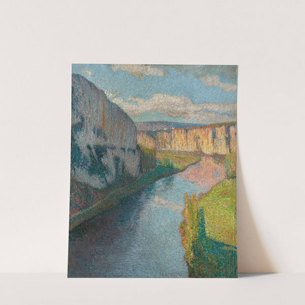 La Vallée du Lot, près de Saint-Cirq-Lapopie (1910) by Henri Martin
