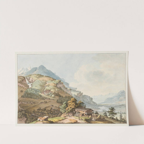 La Vallée Oberhasli by Johann Ludwig Aberli