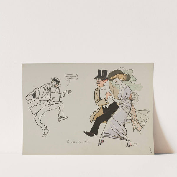 La valse des roses ; M Raphael, Maurice Bertrand, Mathilde See ; Say (1913) by Georges Goursat (Sem)