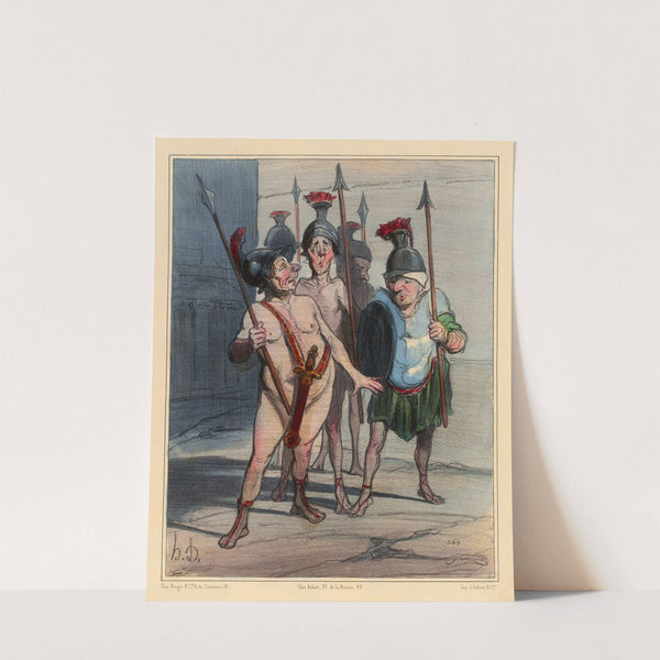 La veille des Thermopyles (1833) by Honoré Daumier