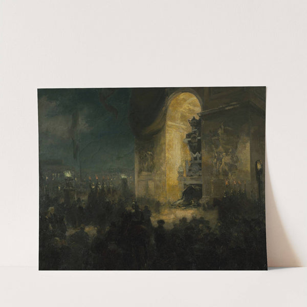 La veillée sous l’Arc de triomphe (1903) by Alfred Philippe Roll