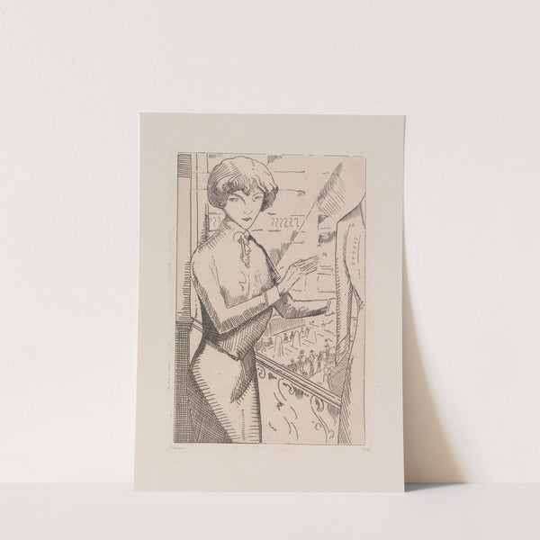 La vendeuse (1913) by Jean-Émile Laboureur