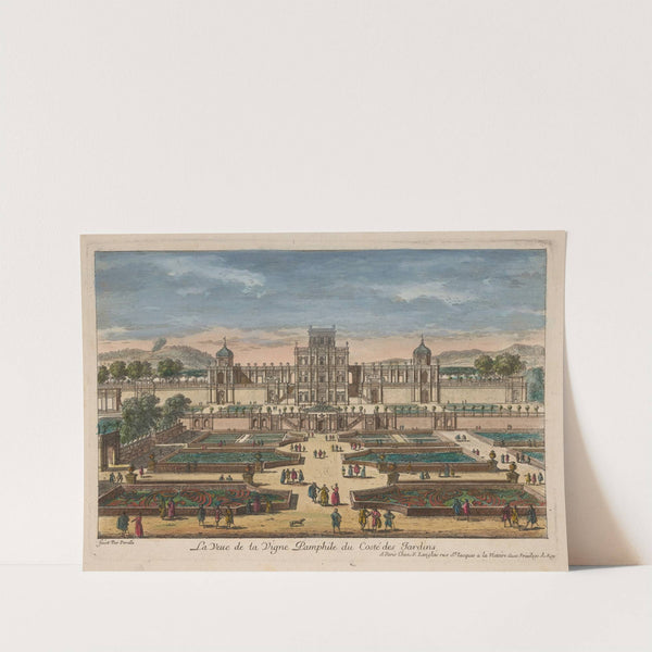 La veue de la Vigne Pamphile du cote du Jardin (The view of the Pamphile vineyard from the side of the garden) by Gabriel Pérelle