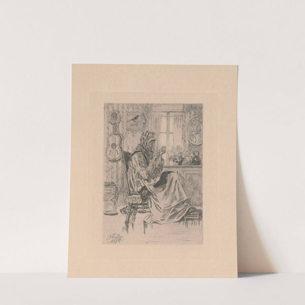 La vieille à l’aiguille (1876) by Félicien Rops