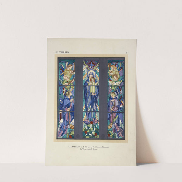 La Vierge écrasant le serpent, à la Chapelle du Christ Rédempteur. Église du village français by Jacques Gruber