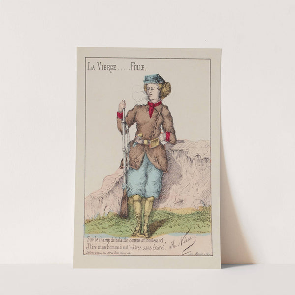 La vierge..folle. Les Jeanne d’Arc de la commune S. G. D. G.. (1871) by H. Nérac