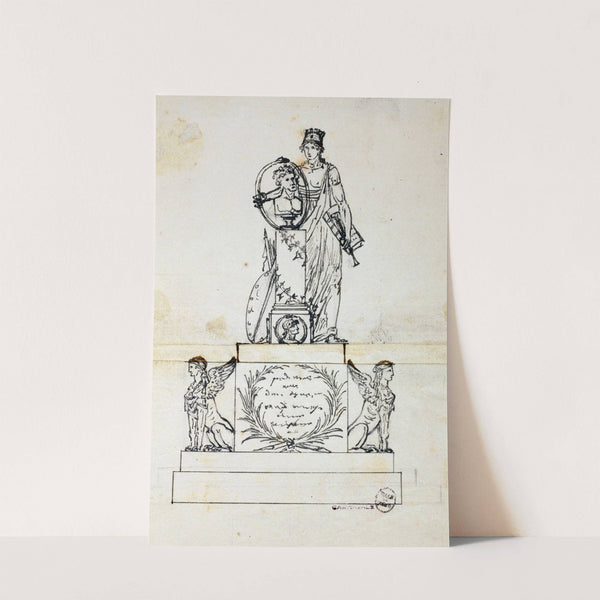 La ville de Chalon encadrant d'un reptile un buste de ses hommes by Guillaume Boichot