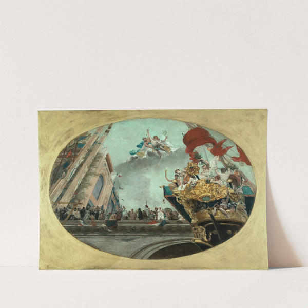 La Ville de Paris recevant les nations by Jean Joseph Weerts