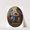 La Visitación de la Virgen María a su prima Isabel, con San José y Zacarías by Miguel Cabrera