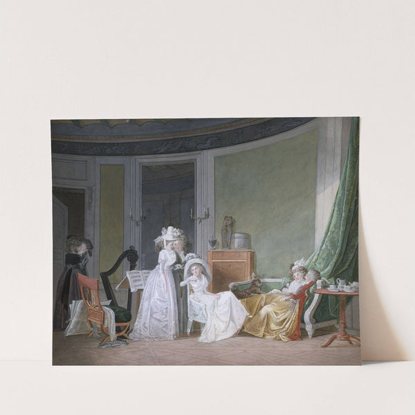 La Visite aux jeunes mariés by Jean-Baptiste Mallet