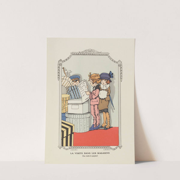 La visite dans les magasins (1920) by Gaston Marechaux