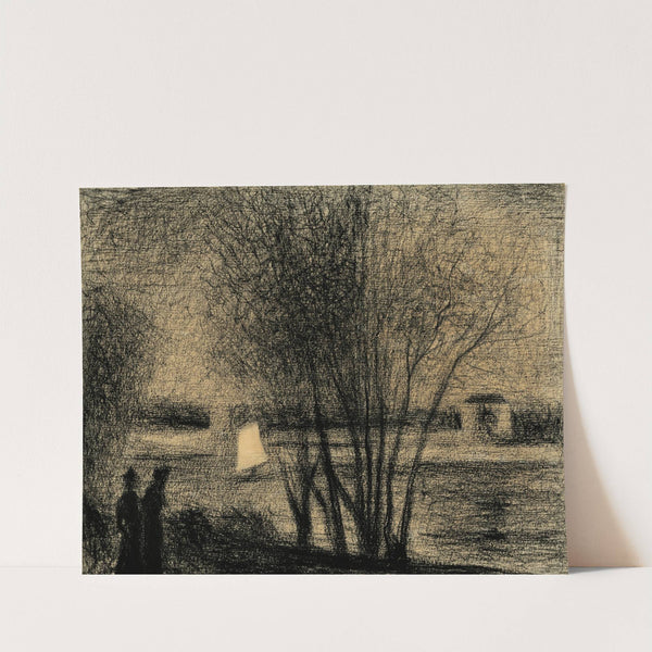 La voile blanche (1890) by Georges Seurat