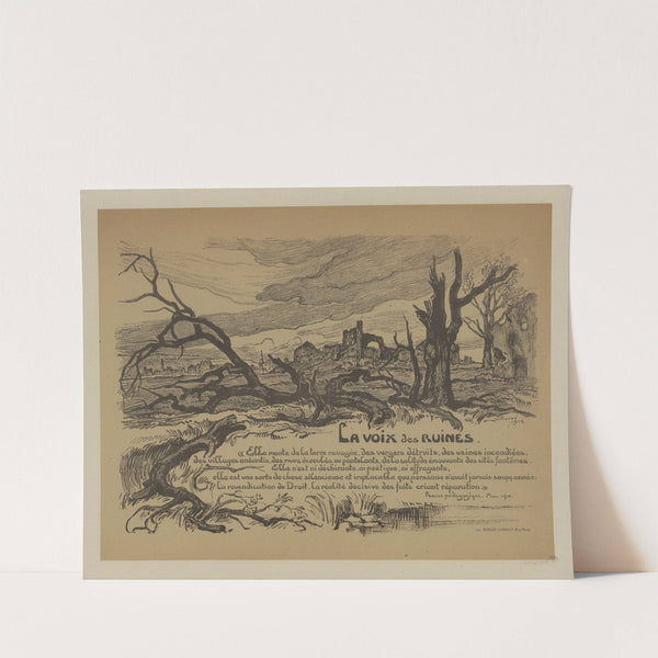La voix des ruines (1918) by Victor Prouvé