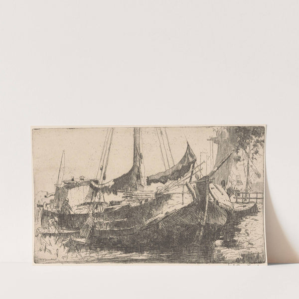 Laakhaven en Laakmolen in Den Haag (1888-1934) by Willem Adrianus Grondhout