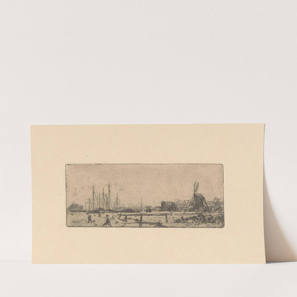Laakhaven en Laakmolen in Den Haag. (1888-1934) by Willem Adrianus Grondhout