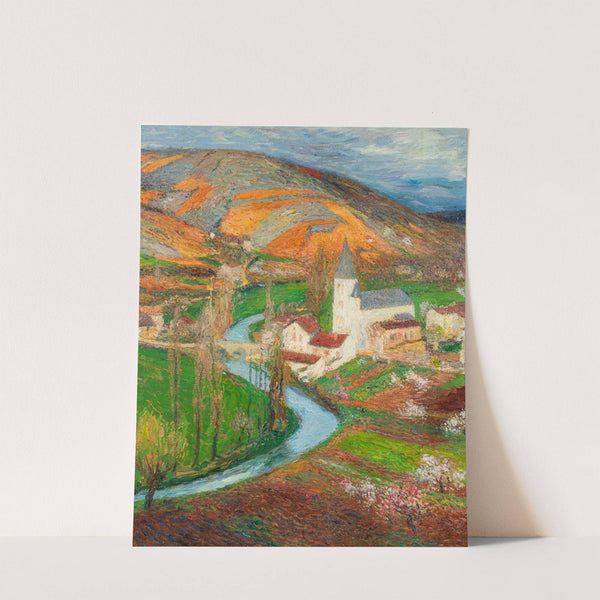 Labastide du vert au printemps depuis le jardin de Marquayrol by Henri Martin