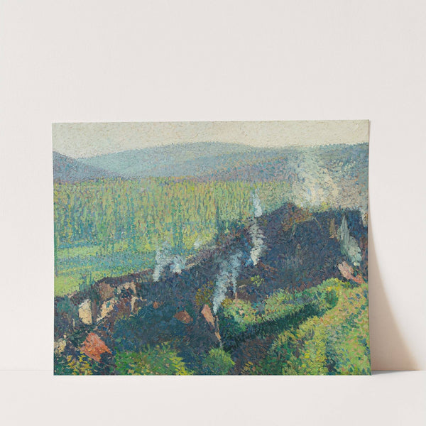 Labastide du Vert vue depuis Marquayrol, Fumées by Henri Martin