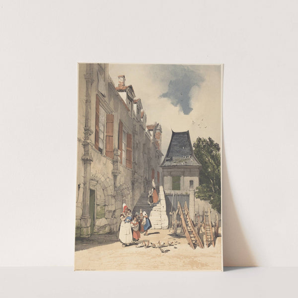 L’Abbaye St. Amand, Rouen (1839) by Thomas Shotter Boys