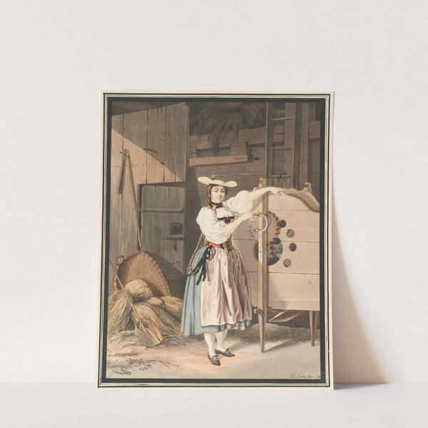 Laborieuse campagnarde du canton de Berne (1791 - 1794) by Gabriel Lory the older
