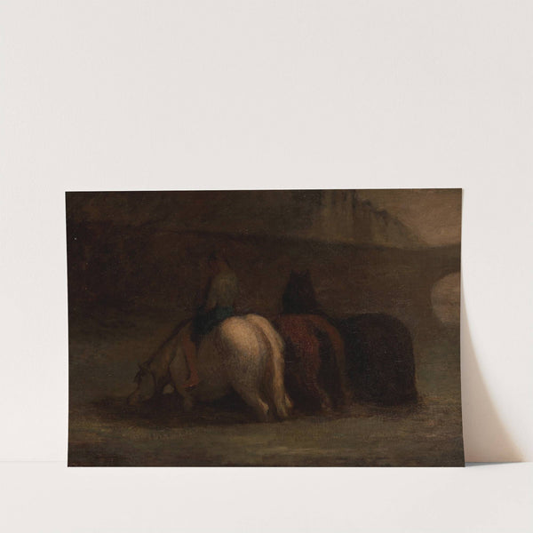 L’abreuvoir (circa 1847) by Honoré Daumier