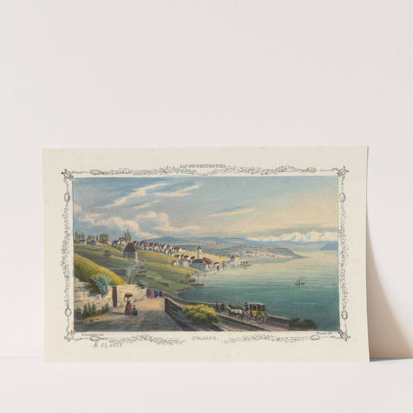 Lac de Neuchatel. St. Blaise by Jean Henri Baumann