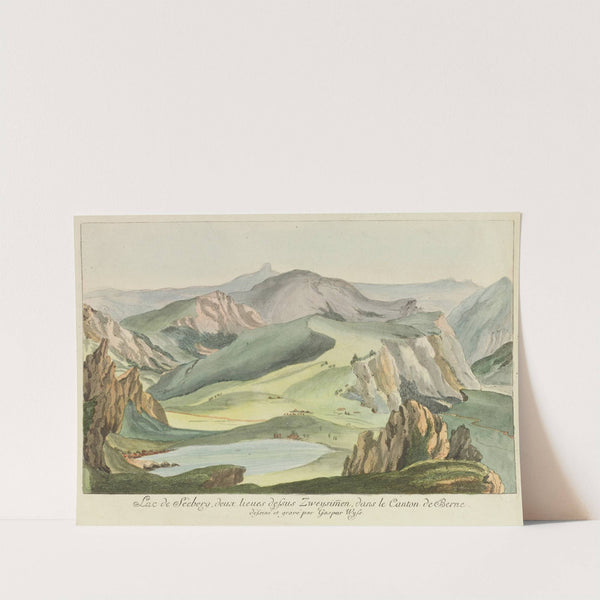 Lac de Séeberg, deux lieues dessus Zweysimmen, dans le Canton de Berne (1915-1945) by Caspar Leontius Wyss