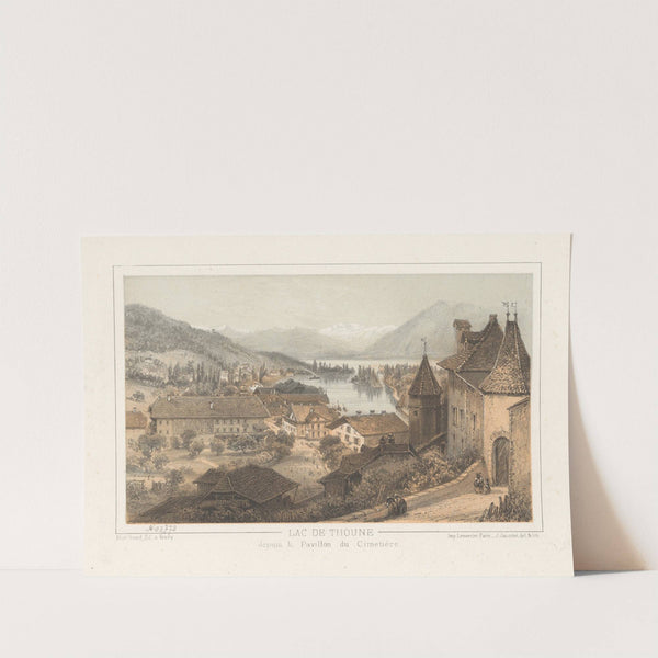 Lac de Thoune depuis le Pavillon du Cimetière by Jean Jacottet