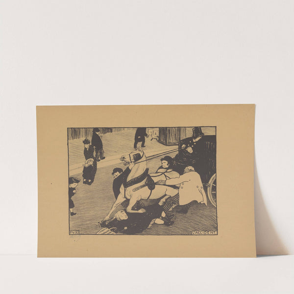 L’accident (1894) by Félix Vallotton