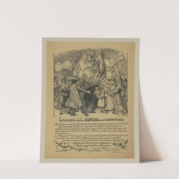 L’accueil de la Suisse aux rapatriés (1918) by Victor Prouvé